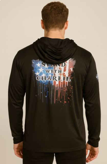 Black Freedom Dri-fit Hooded Pull Over