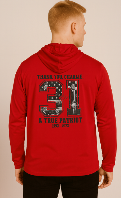 Red Freedom Dri-fit Hooded Pull Over