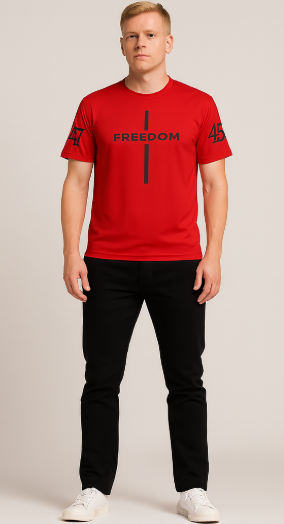 Red Freedom Dri-fit  Pull Over